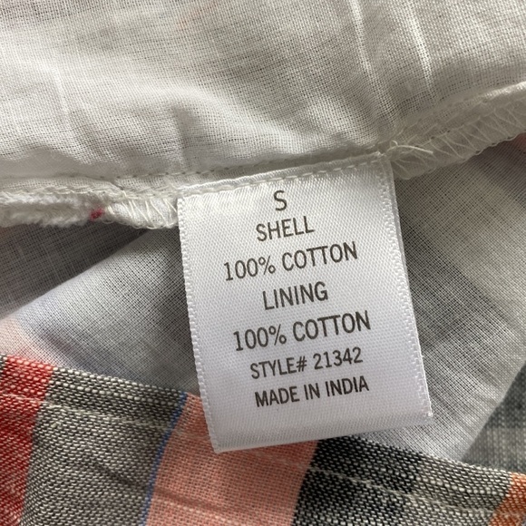 FRANCESCA’S Blue Rain Maya Button Down 100% Cotton Stripped Dress Size Small - Picture 13 of 16